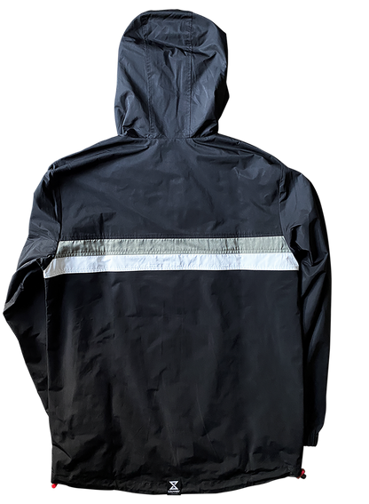 Focal Zip Through Black, Gold & White