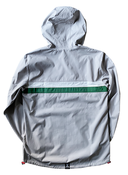 Focal Zip through Grey, Green & White Shell Jacket