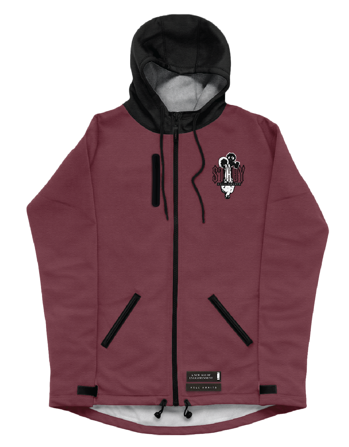 Hell Awaits Onefive Neoprene Coat WINE