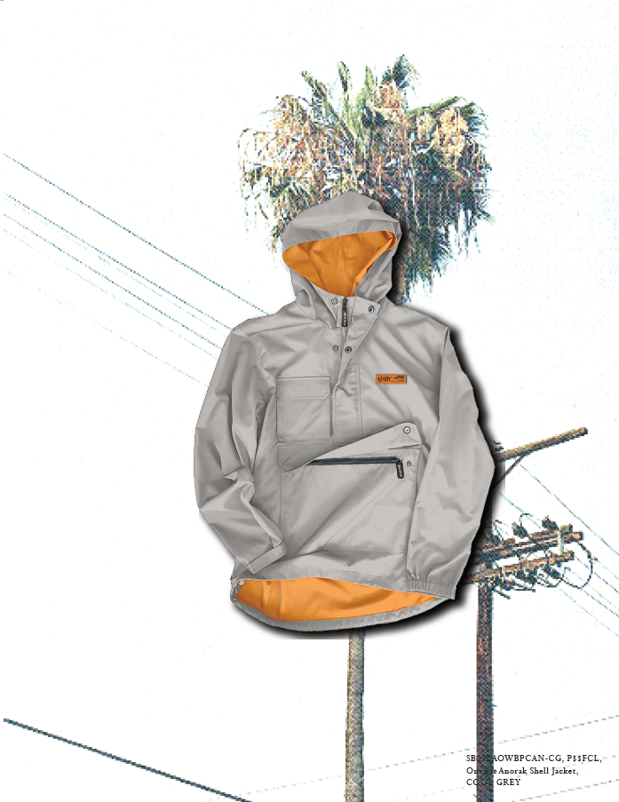 P$$FCL OneOut Cool Grey Anorak