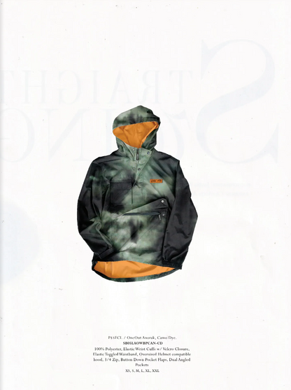 P$$FCL OneOut Camo Dye Anorak